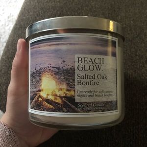 Bath & Body Salted Oak Bonfire 3 Wick Candle